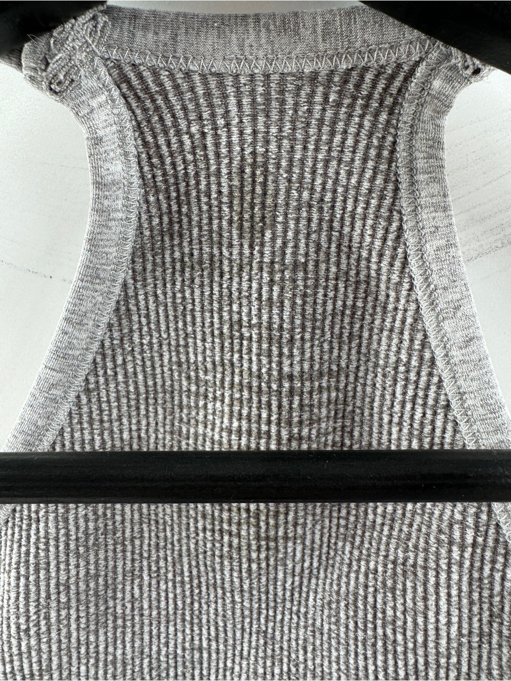 Free People Movement Gray Ribbed Cropped Workout Tank Top – Women's XS - Picture 4 of 6